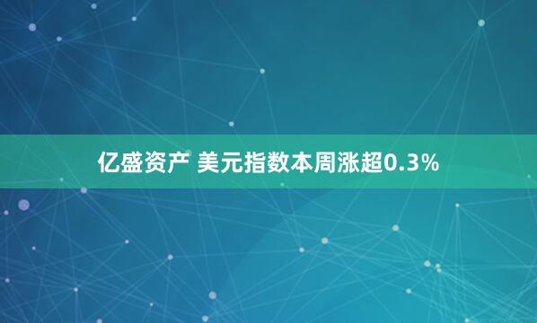 亿盛资产 美元指数本周涨超0.3%