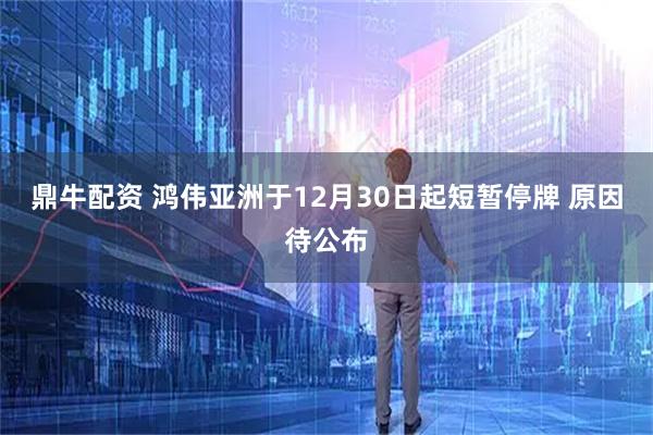 鼎牛配资 鸿伟亚洲于12月30日起短暂停牌 原因待公布