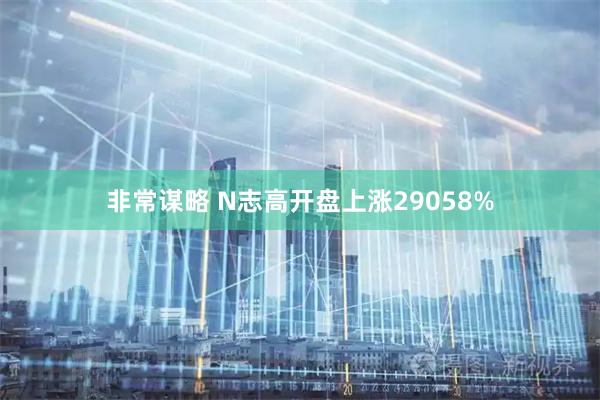 非常谋略 N志高开盘上涨29058%